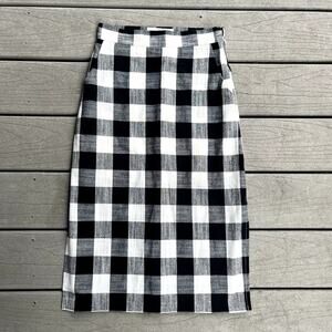 Item 58 Checkered black and white skirt, small, Japanese